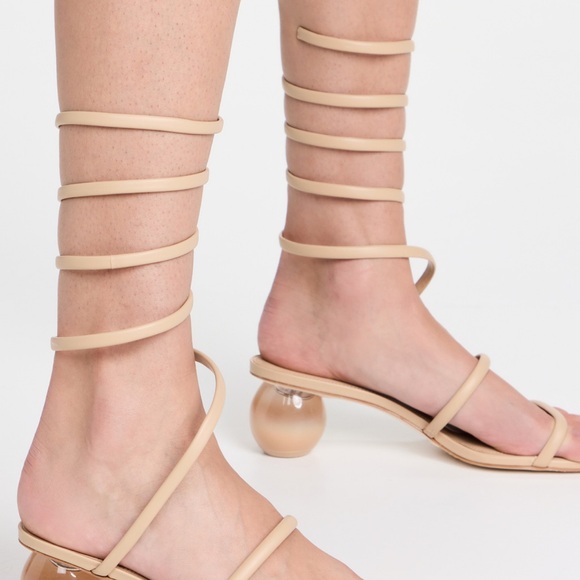Cult Gaia Freya ball heel nude sandals 8.5 - Picture 3 of 9